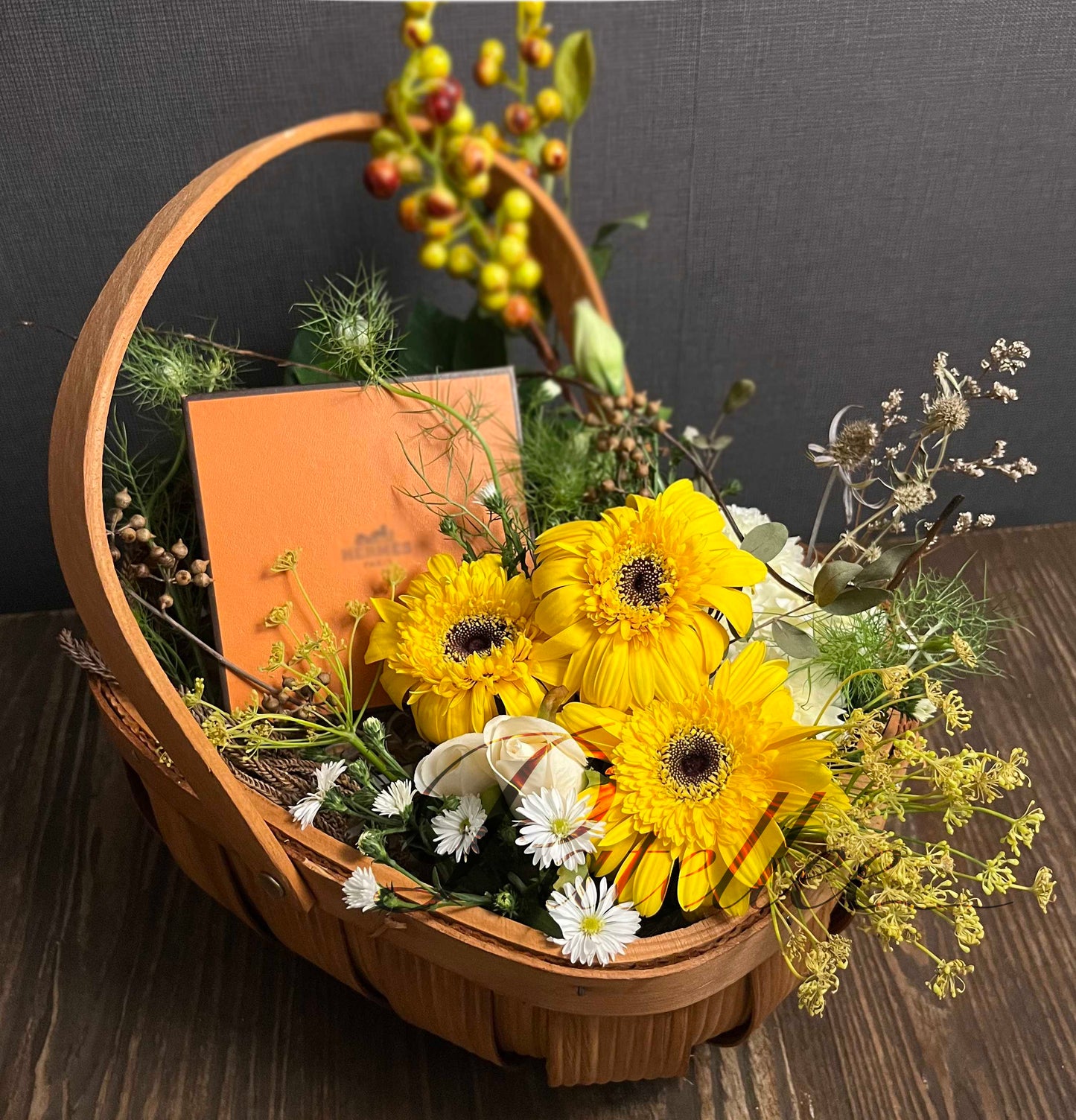 Gerbera Basket